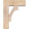 Ekena Millwork Westlake Block Smooth Bracket w/ Offset Brace, Douglas Fir, 5 1/2"W x 14"D x 18"H BKT0604X14X18WTL05SDF - alternate 2